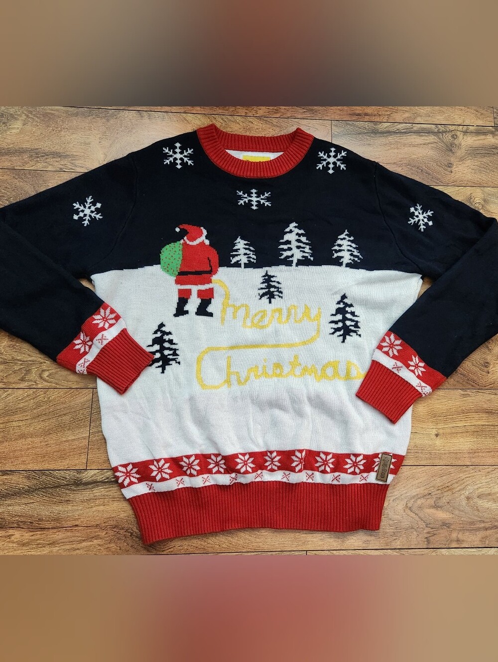 Tipsy Elves Yellow Snow Ugly Christmas Swester, Size XXL